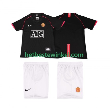 Manchester United 2007 2008 Voetbalshirts Retro Kind Uit
